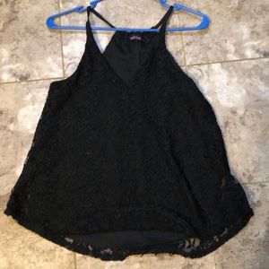 Black tank top